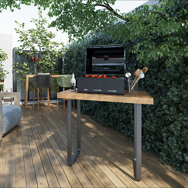 Jambages pour meuble de barbecue et plancha
