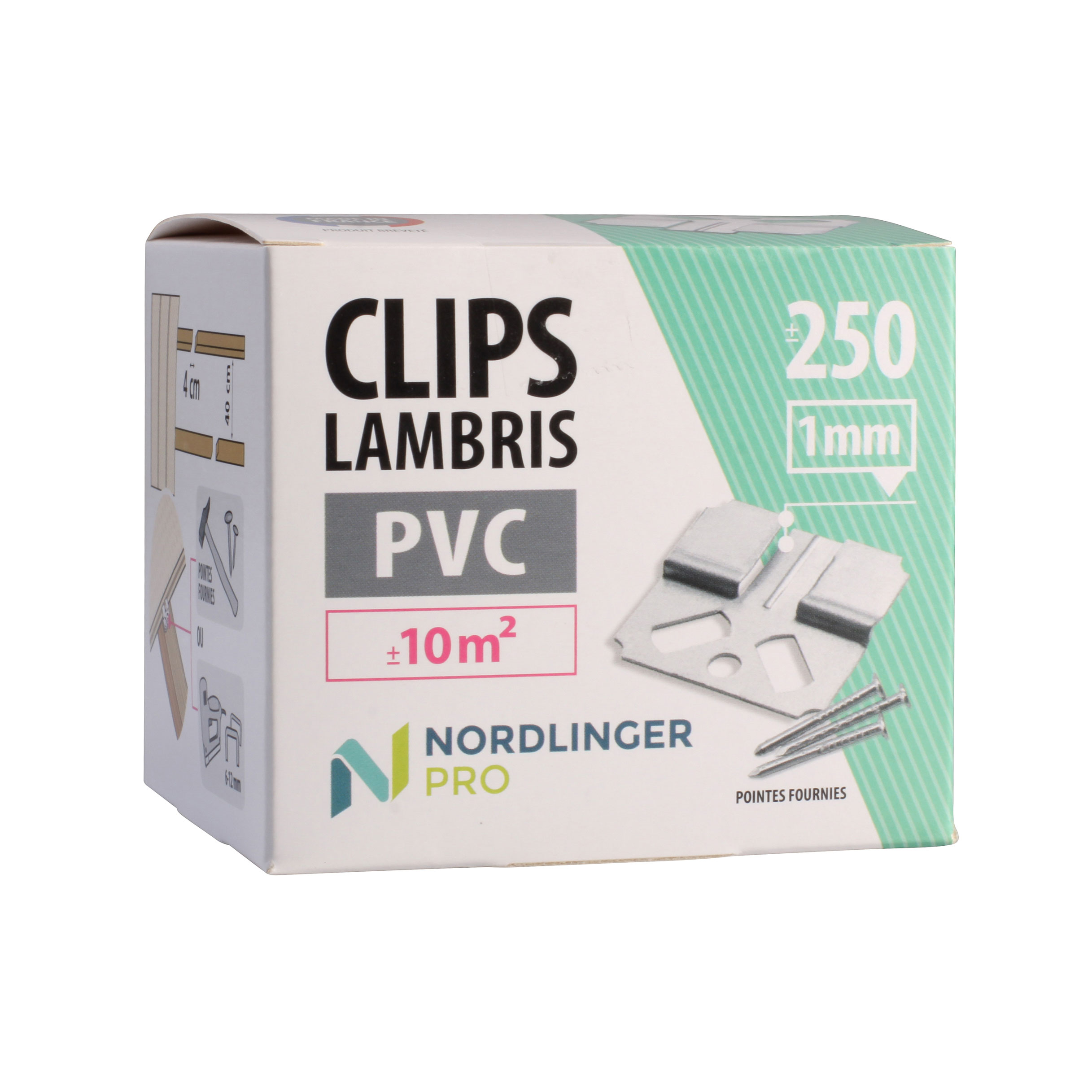  Clips lambris PVC 