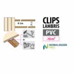 Schéma clips lambris PVC