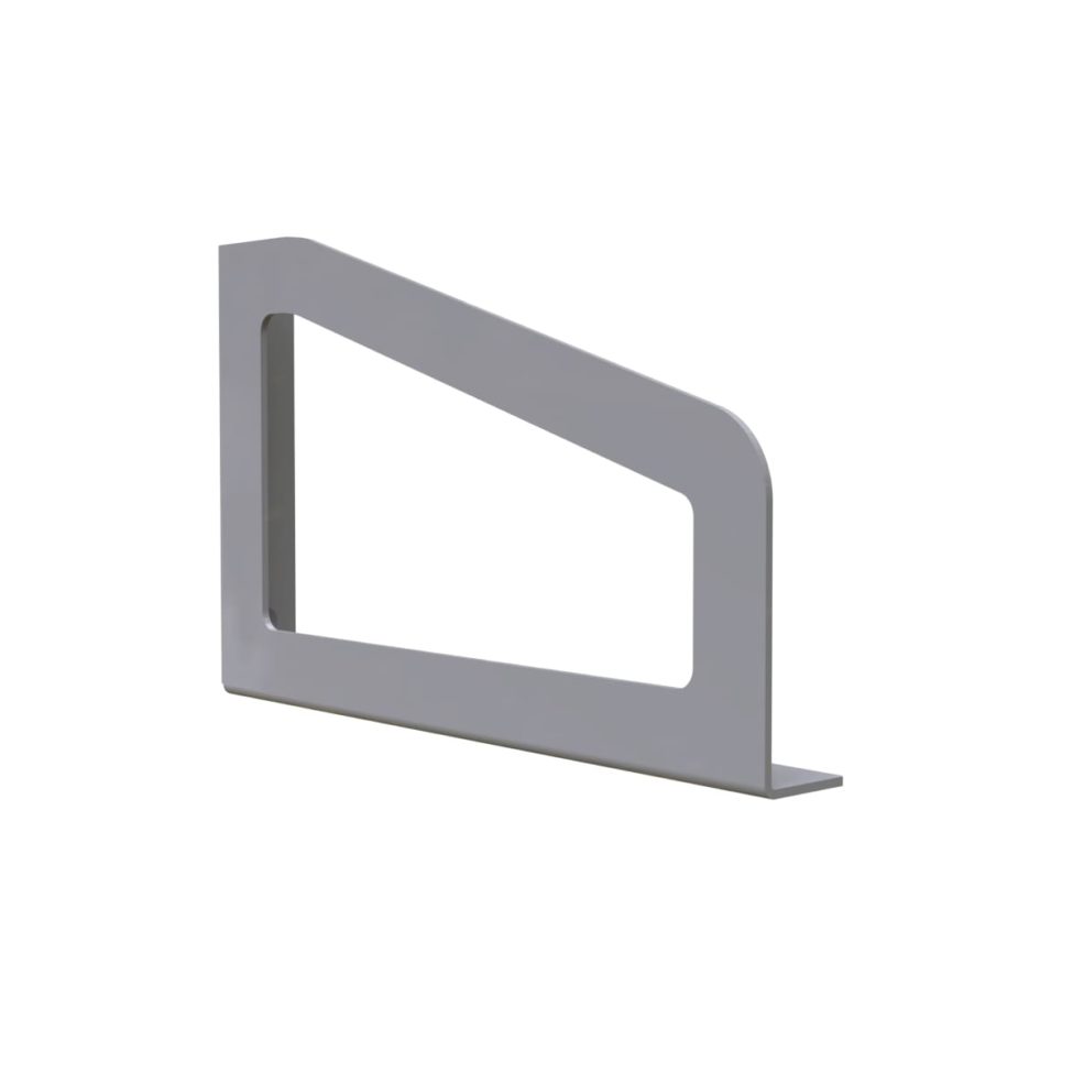 EQUERRE FORME RECTANGLE GRIS X2