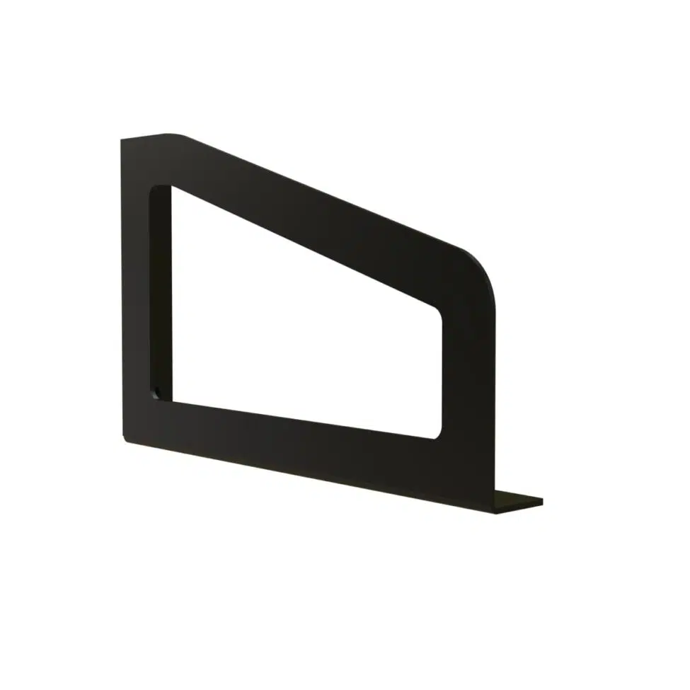 EQUERRE FORME RECTANGLE NOIR X2