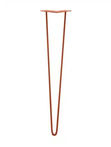 Pied filaire incliné cuivré 71 cm de face