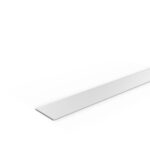 Profil PVC blanc plat
