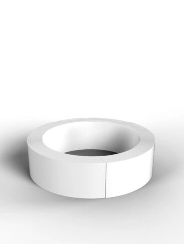 Profil PVC blanc plat rouleau 10m